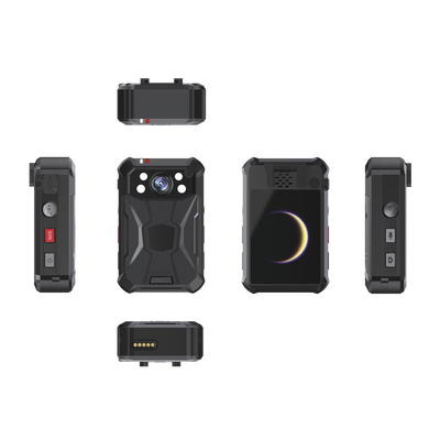 Body Camera Portátil / Grabación a 2K / Pantalla 2.4" LCD / IP68 / H.265 / 32 GB de Almacenamiento / GPS / WIFI / 3G y 4G / Fotos de Hasta 40 Megapixel / Micrófono Integrado