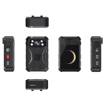 Body Camera Portátil / Grabación a 2K / Pantalla 2.4" LCD / IP68 / H.265 / 32 GB de Almacenamiento / GPS / WIFI / 3G y 4G / Fotos de Hasta 40 Megapixel / Micrófono Integrado