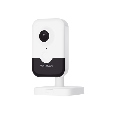 [DS-2CD2423G2-IW(W)] Cubo IP de 2 Megapixel / Lente 2.8 mm / WiFi / H.265+ / 10 mts IR EXIR / Micrófono y Bocina Integrada (Audio de Dos Vías) / ACUSENSE Lite / Interior / Se Conecta Directo a la App Hik-Connect / Micro SD / dWDR / PoE