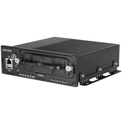[AE-MN5043(M12)] NVR Móvil de 4 Canales de 2 Megapixel / 4 Puertos PoE & 4 Vía Switch / 2 Bahías de Disco Duro / Incluye Modulo GPS