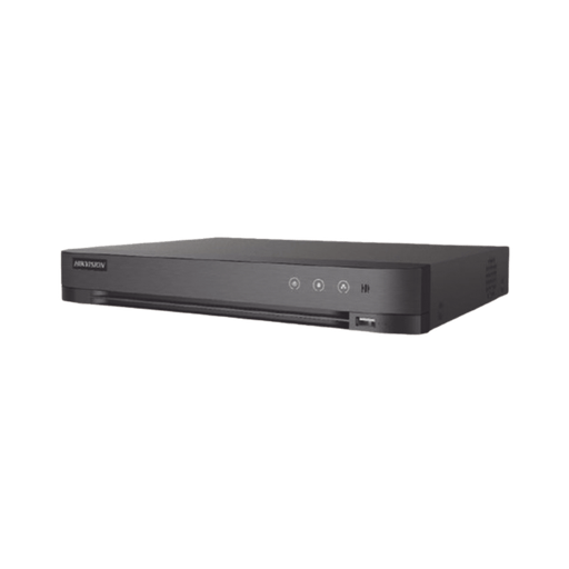 [IDS-7216HQHI-M1/XT] DVR 16 Canales TURBOHD + 8 Canales IP / 5 Megapixel Lite - 3K Lite / Audio de Dos Vías por Coaxitron / Reconocimiento Facial / ACUSENSE (Evita falsas alarmas) / 1 Bahía de Disco Duro / Salida de Video en Full HD
